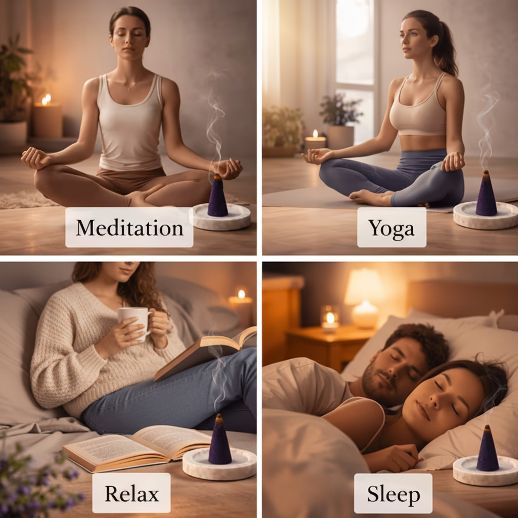 CalmNest Lavender Cones – Lifestyle Grid